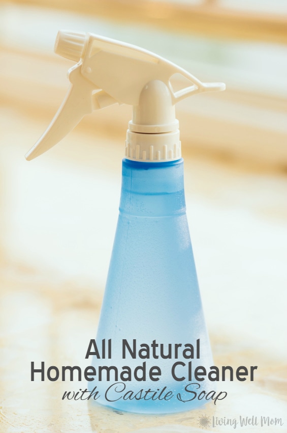 Say good-bye to expensive cleaners with this All Natural Homemade Cleaner with Castile Soap. It’s non-toxic, easy-to-make, effective, and costs pennies per bottle!