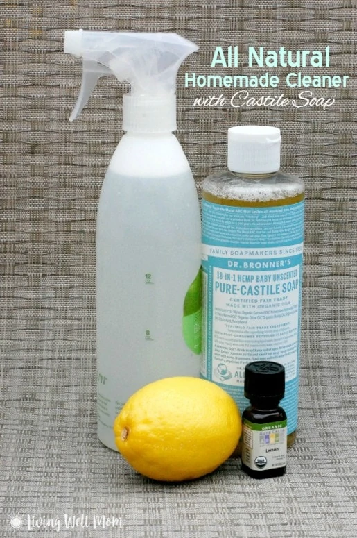 DIY Non-Toxic Homemade Bathroom Cleaner with Castile Soap - Living