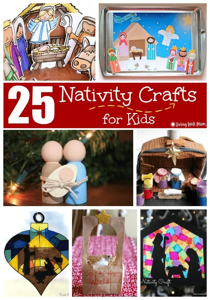 25 fun nativity crafts that kids will love. With simple no-mess coloring pages, free printable nativities, a miniature nativity scene, and more, there's something for just about every age range here.