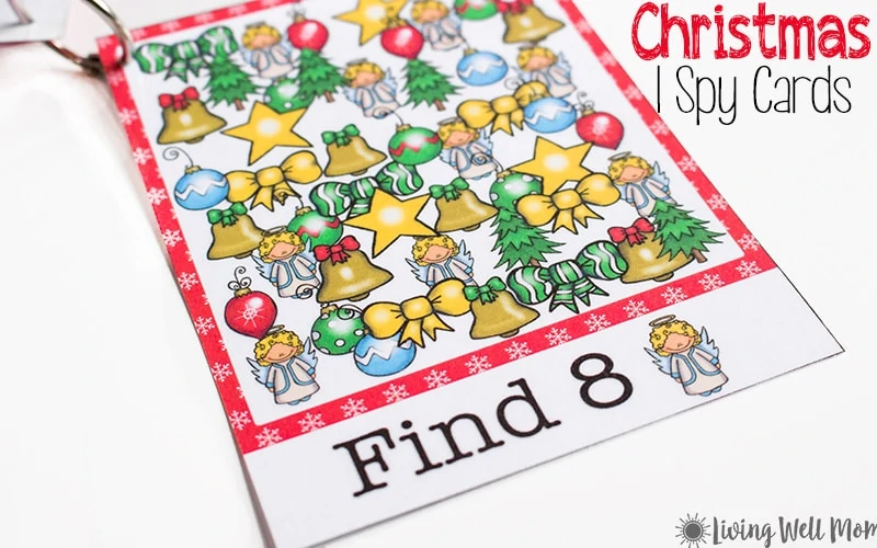 I Spy Christmas printables for kids
