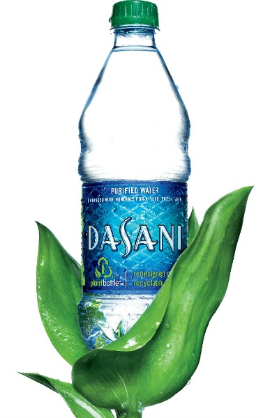 Dasani Water Bottle Green Cap