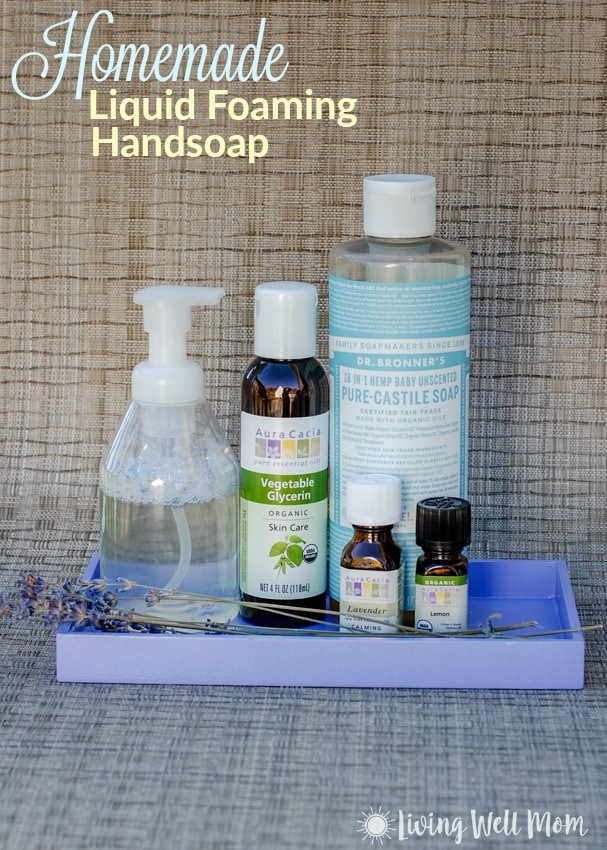 Don't waste money buying foaming hand soap at the store when you can make it so easily and inexpensively at home! Here's how to make your own Homemade Liquid Foaming Hand Soap