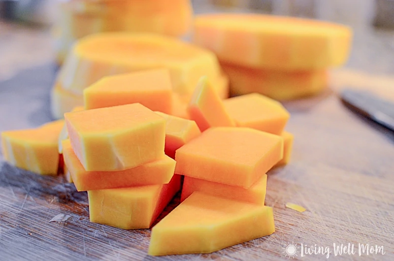 chopped butternut squash