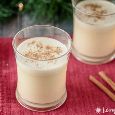 This Dairy Free Eggnog recipe is deliciously creamy and even with no refined sugar, it tastes so much better than storebought eggnog! With almond milk and coconut milk, this is as fresh and homemade as it gets! (Paleo friendly too)