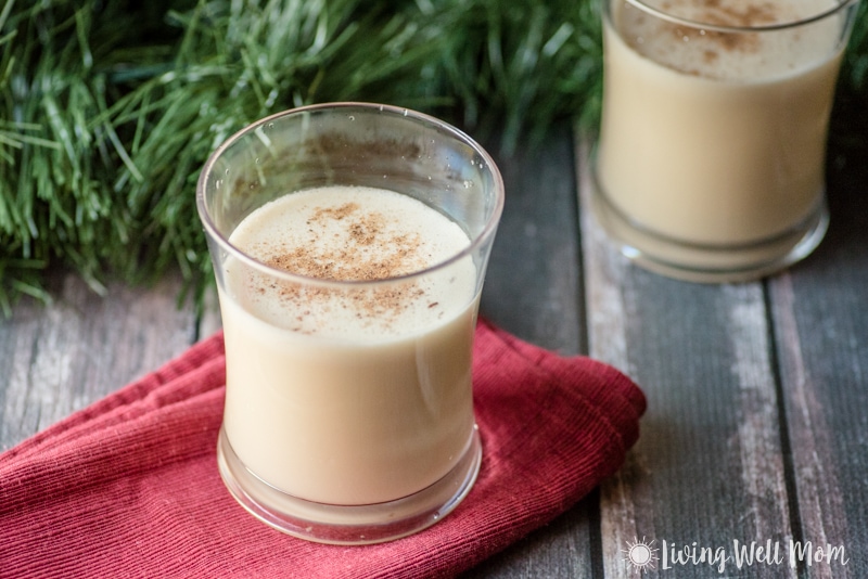 2 glasses of eggnog without dairy