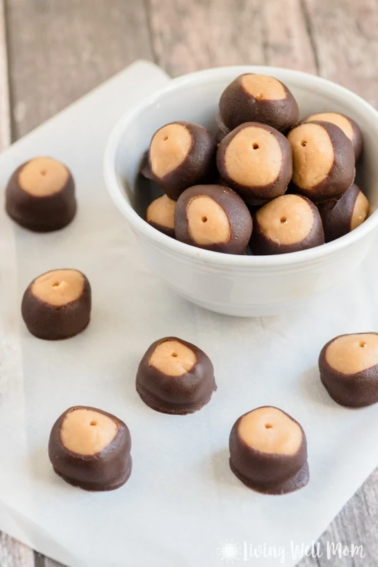 Paleo Buckeyes recipe with almond butter