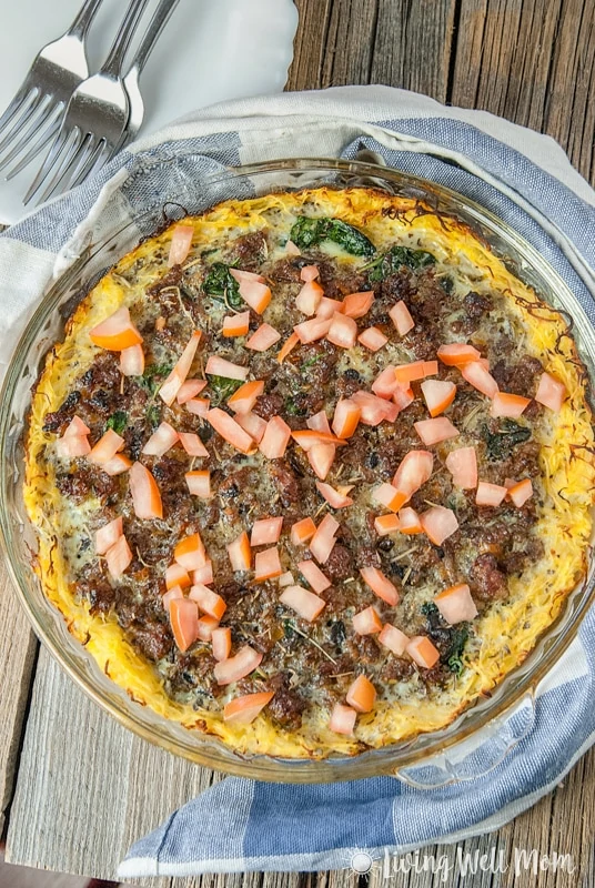 Tired of the same old breakfast every morning? Try this delicious Spaghetti Squash Sausage Quiche recipe; it's grain-free, dairy-free, and Paleo-friendly and easier to make than many picky quiche crusts. Plus, your family won't even realize they're eating vegetables for breakfast!