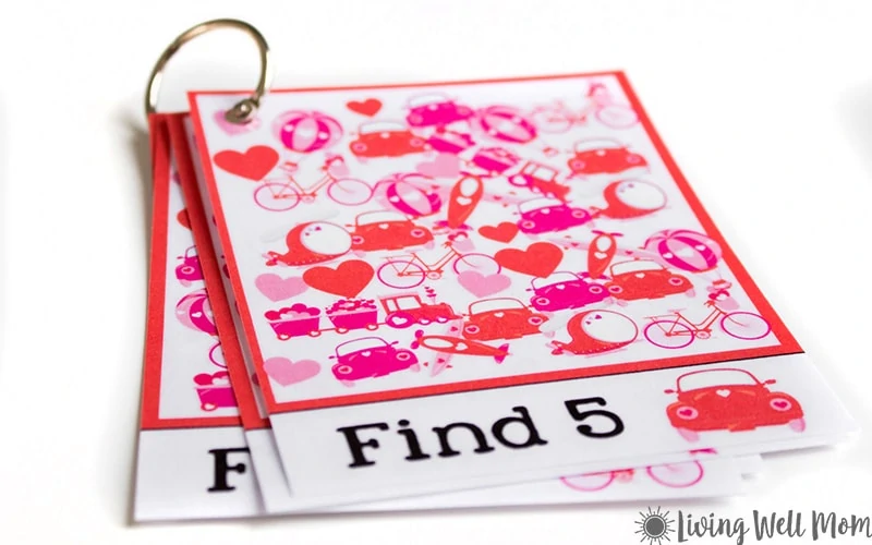 a valentine's day seek and find activity