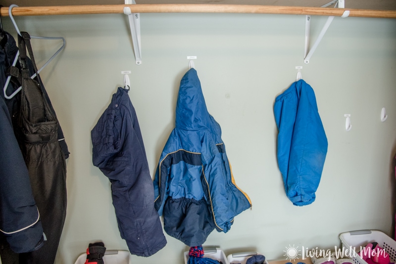 Organize kids’ winter gear