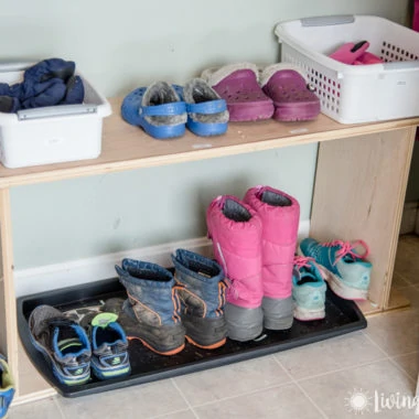 shoes and boots organized