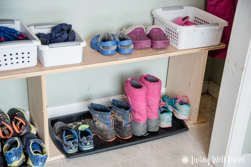 shoes and boots organized 