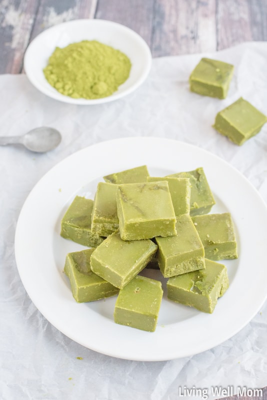 Love green tea? You won't be able to resist this incredibly easy Green Tea Fudge recipe. It's rich, satisfying, and provides a nice energy boost, thanks to the matcha green tea powder. Plus this recipe is Paleo, meaning it's dairy-free, refined sugar-free and grain-free!