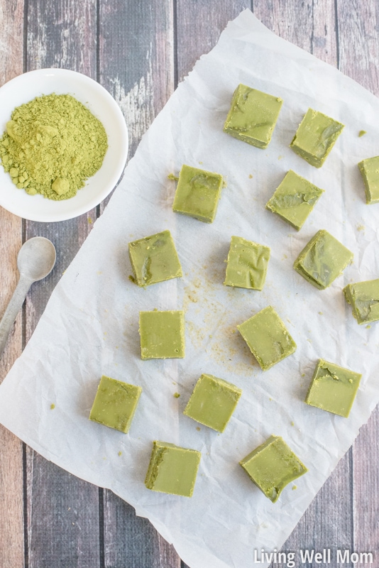 Love green tea? You won't be able to resist this incredibly easy Green Tea Fudge recipe. It's rich, satisfying, and provides a nice energy boost, thanks to the matcha green tea powder. Plus this recipe is Paleo, meaning it's dairy-free, refined sugar-free and grain-free!