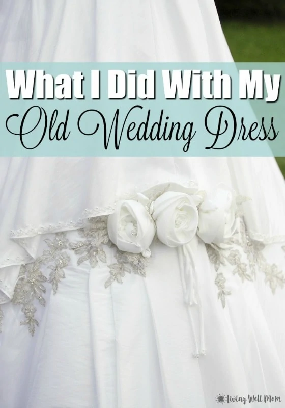 Trying to clean out the attic and not sure what to do with your old wedding dress? Here’s two fun ideas that will help you preserve special memories from your wedding and still allow you to declutter! 