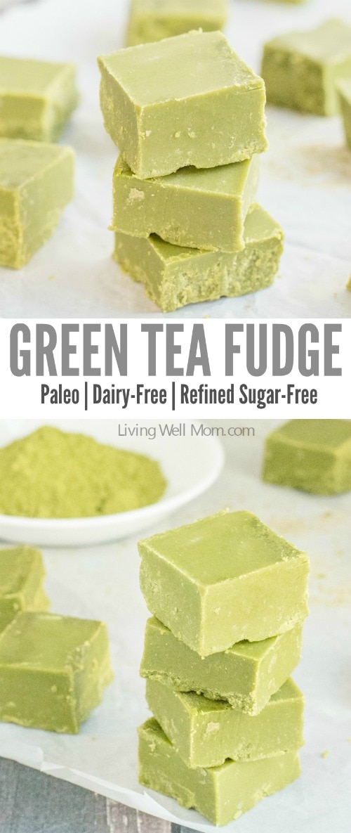 Love green tea? You won't be able to resist this incredibly easy Green Tea Fudge recipe. It's rich, satisfying, and provides a nice energy boost, thanks to the matcha green tea powder. Plus this recipe is Paleo, meaning it's dairy-free, refined sugar-free and grain-free!