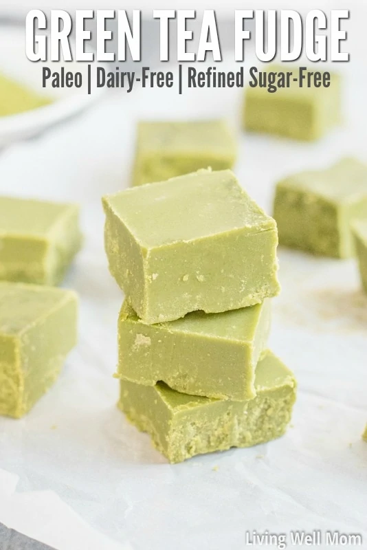 Love green tea? You won't be able to resist this incredibly easy Green Tea Fudge recipe. It's rich, satisfying, and provides a nice energy boost, thanks to the matcha green tea powder. Plus this recipe is Paleo, meaning it's dairy-free, refined sugar-free and grain-free!