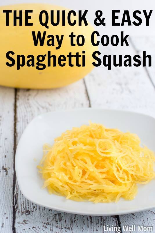 The Quick and Easy Way to Cook Spaghetti Squash - Living Well Mom