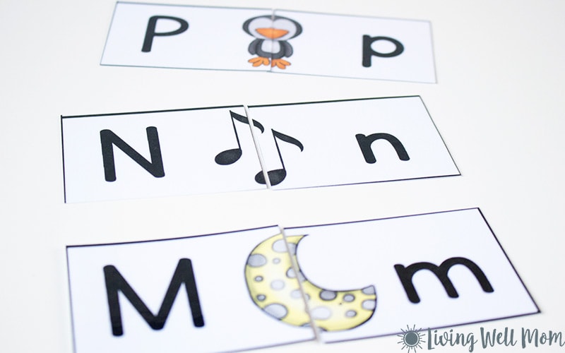 Uppercase Lowercase Letter Matching Puzzle For Preschoolers