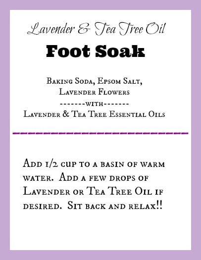 foot bath recipes