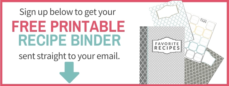 Diy Recipe Binder With Free Printable Downloads