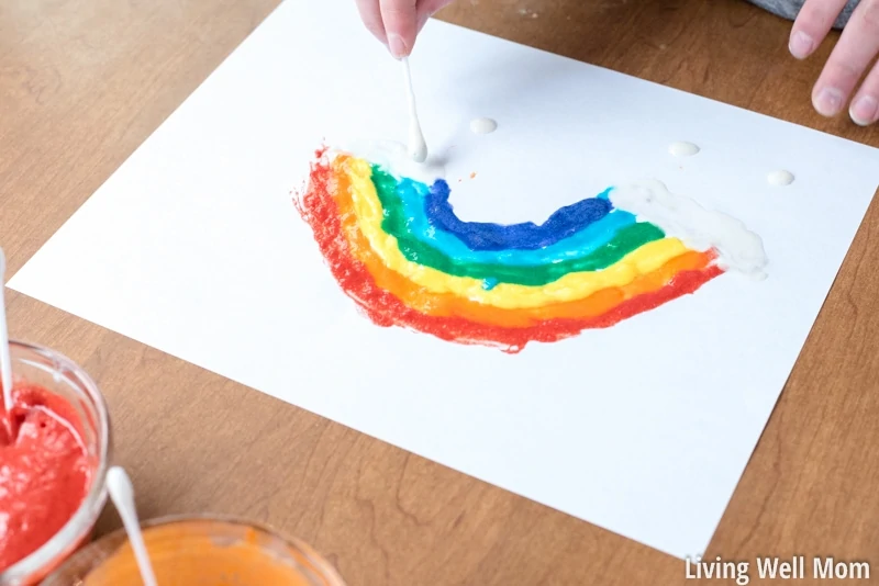 a child qtip painting