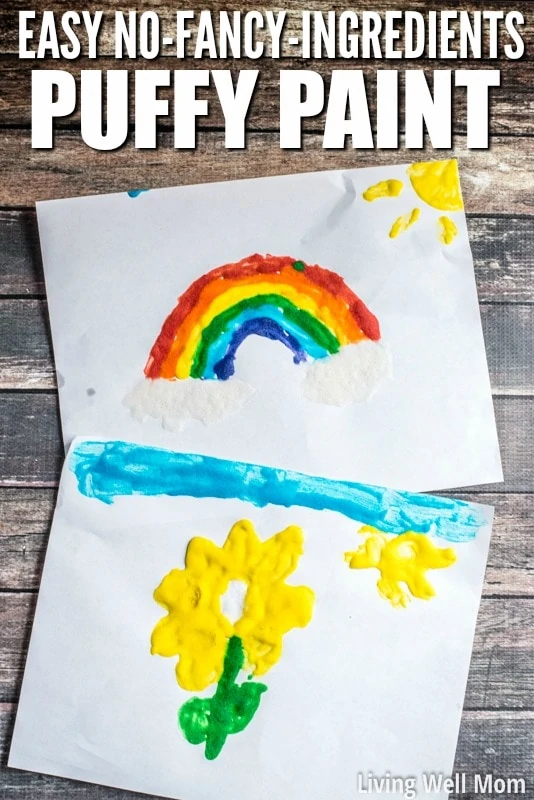 3 Ingredient DIY Puffy Paint