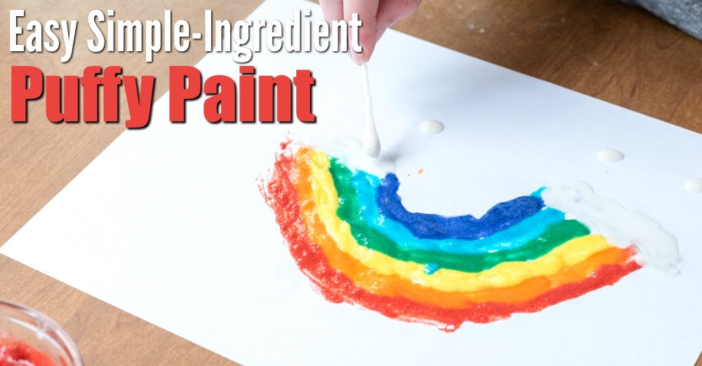 The BEST DIY Puffy Paint Recipe (Dries SUPER Puffy!)