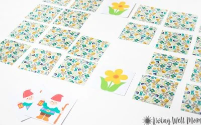 printable matching spring game
