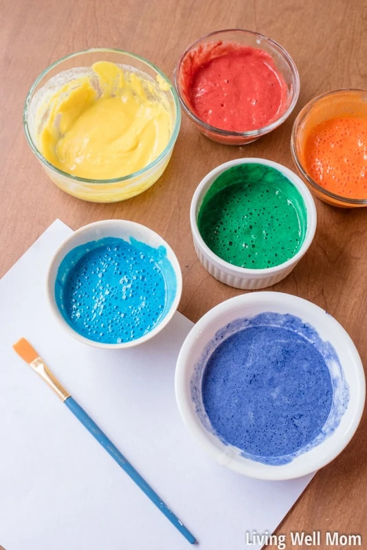 How to Make Simple-Ingredient Easy Puffy Paint - Living Well Mom