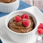 This Guilt-Free Chocolate Mousse tastes amazing and is GOOD for you! This sweet chocolately dessert recipe is quick and easy too, requiring less than 5 minutes. (Dairy-free, refined sugar-free, Paleo-friendly recipe)