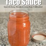 Homemade taco sauce recipe