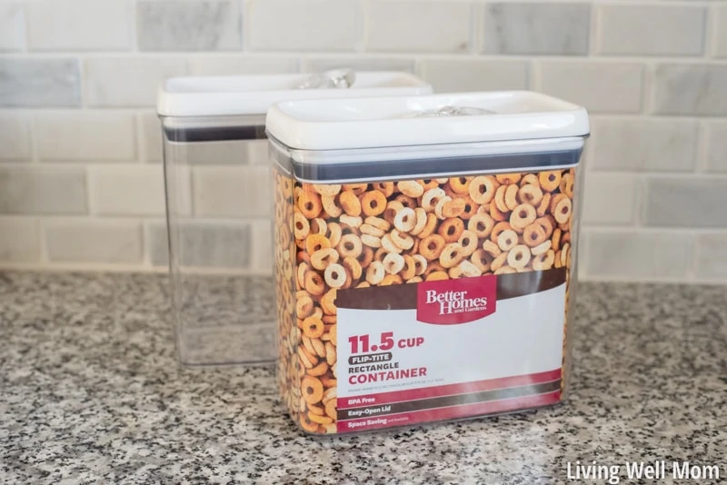 Tired of losing track of what's in your kitchen food cupboards? These two simple tips that will transform how you organize food storage areas & make life so much easier!