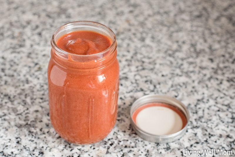 With spices, vinegar, tomato sauce, and a touch of honey, this kid-approved Homemade Taco Sauce tastes just like the store bought stuff, but without high fructose corn syrup. Plus this recipe couldn't be any easier - it takes less than 5 minutes to whip up!