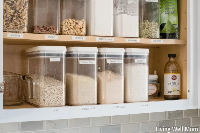 Tired of losing track of what's in your kitchen food cupboards? Don't miss these two simple tips that will transform how you organize food storage areas & make life so much easier!