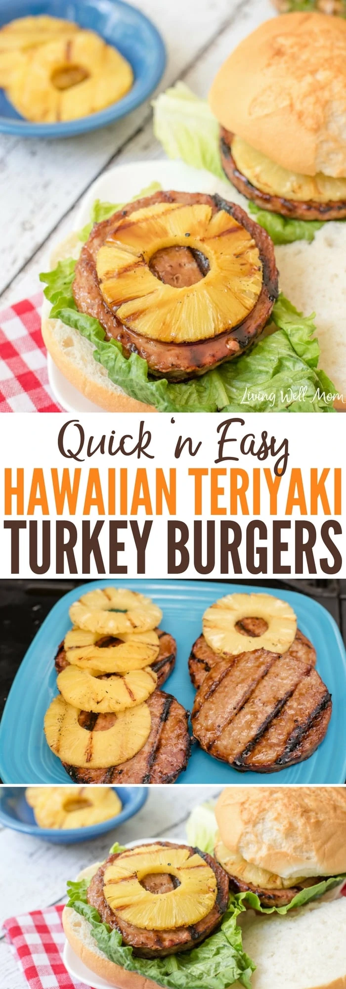 Hawaiian Teriyaki Turkey Burgers are gluten-free and a tasty twist on regular burgers. They’re quick and easy to make and kids love this grilling recipe too!