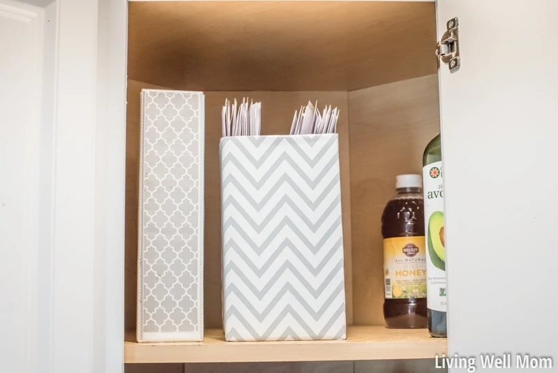 That tricky corner cupboard in your kitchen can be tough to organize! Here's a few simple ideas for making the most of that space without any fancy organizing tricks or purchases required!