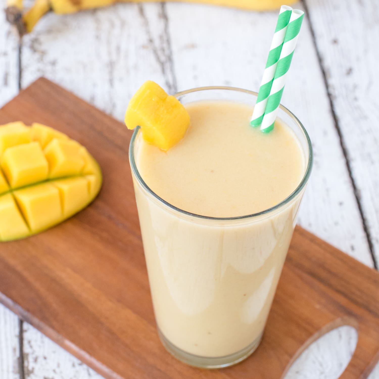 Coconut Mango Creamsicle Smoothie Recipe with a Secret Healthy Ingredient!