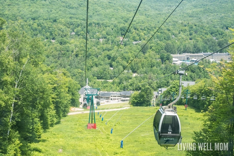 Loon Mountain in Lincoln, New Hampshire has everything you need for unforgettable family memories. From a gentle gondola ride 3000 feet to the summit with glacial caves and beautiful scenery to an adventure park with a climbing wall, bungee trampoline, zipline, and more, there's even an Aerial Forest Adventure Park with rope courses for the brave! Find out our family's experience here: