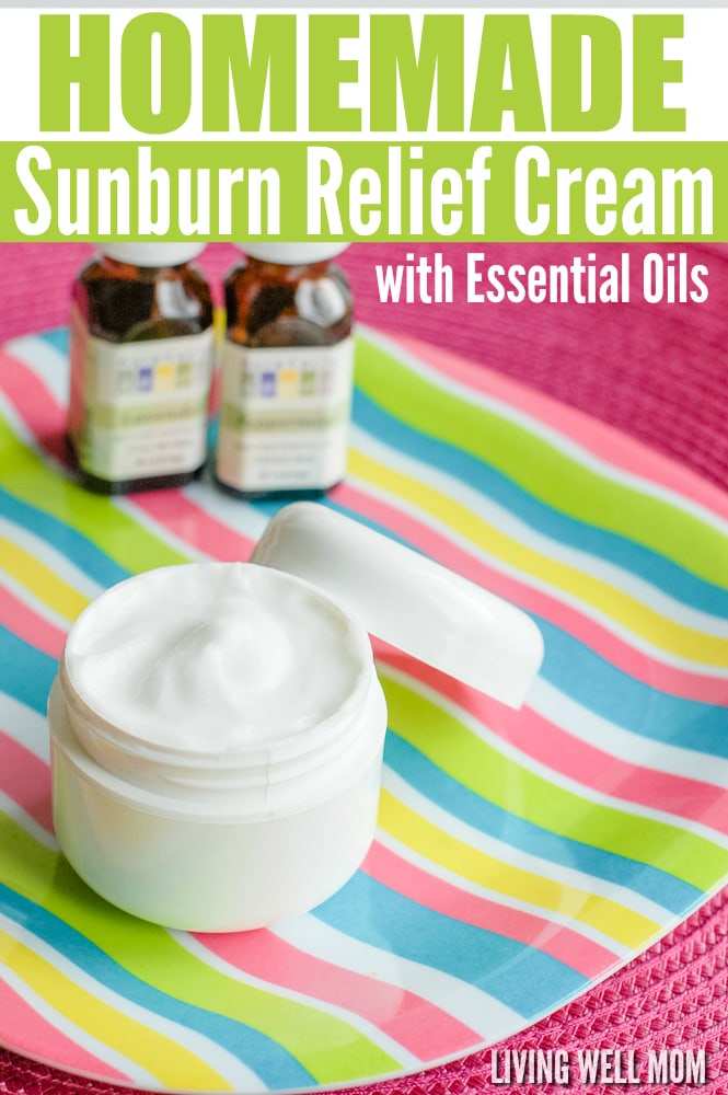 Homemade Sunburn Relief Cream with Essential Oils | All-Natural