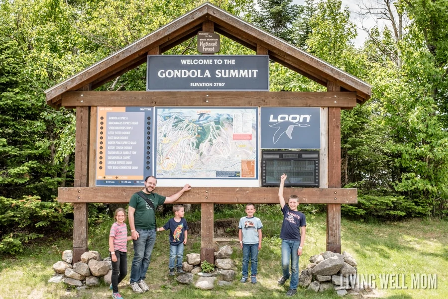 Loon Mountain in Lincoln, New Hampshire has everything you need for unforgettable family memories. From a gentle gondola ride 3000 feet to the summit with glacial caves and beautiful scenery to an adventure park with a climbing wall, bungee trampoline, zipline, and more, there's even an Aerial Forest Adventure Park with rope courses for the brave! Find out our family's experience here: