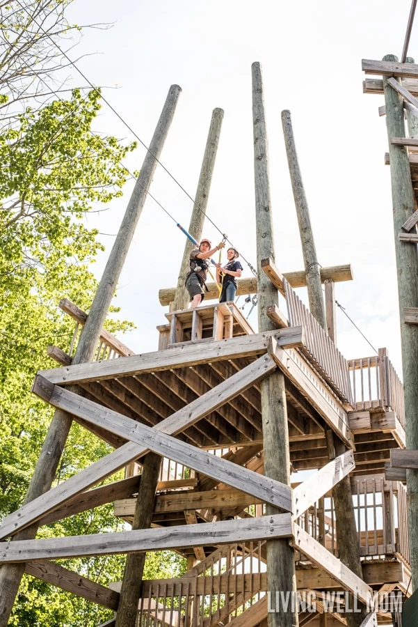 Loon Mountain in Lincoln, New Hampshire has everything you need for unforgettable family memories. From a gentle gondola ride 3000 feet to the summit with glacial caves and beautiful scenery to an adventure park with a climbing wall, bungee trampoline, zipline, and more, there's even an Aerial Forest Adventure Park with rope courses for the brave! Find out our family's experience here: