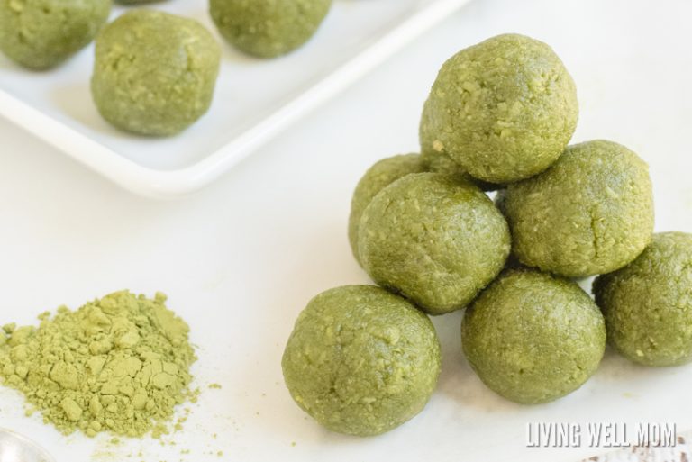 NoBake Energy Bites Matcha Green Tea Energy Balls