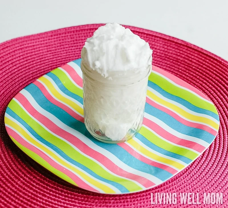 a mason jar full of DIY sunburn lotion