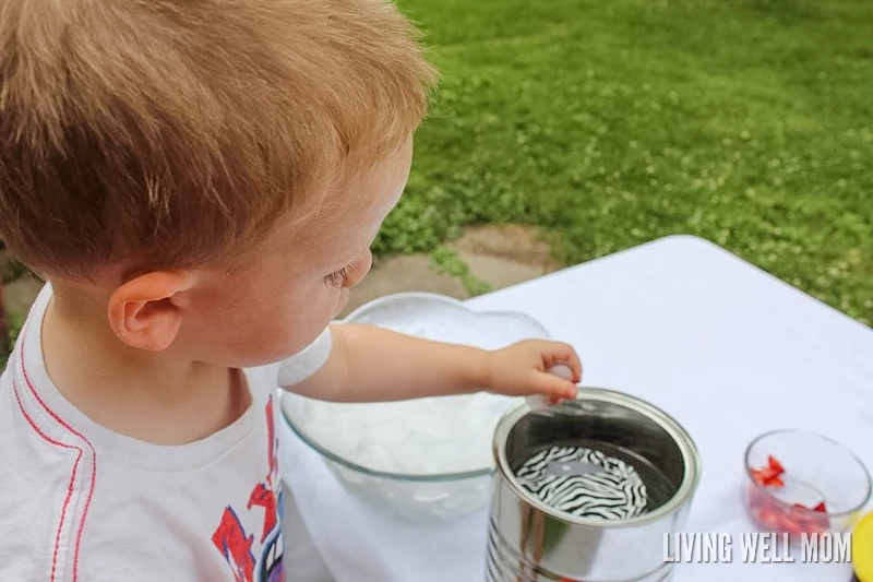 Looking for a different kind of activity for your kids? Try this easy coffee can ice cream! It’s simple to make and children will love making their own homemade ice cream as they shake and kick the coffee can! Get the easy recipe here: