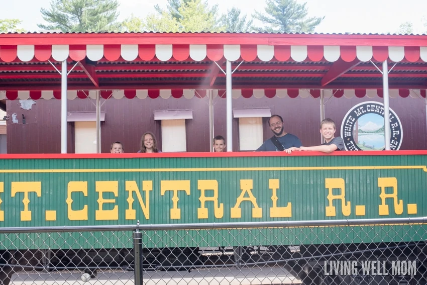 With a little history and a lot of fun, the whole family will have an unforgettable time at Clark's Trading Post in Lincoln, New Hampshire. There's a steam locomotive train ride, live black bear show, water raft ride, the Wolfman, a Mystical Mansion, and so much more! Read our family's review here: