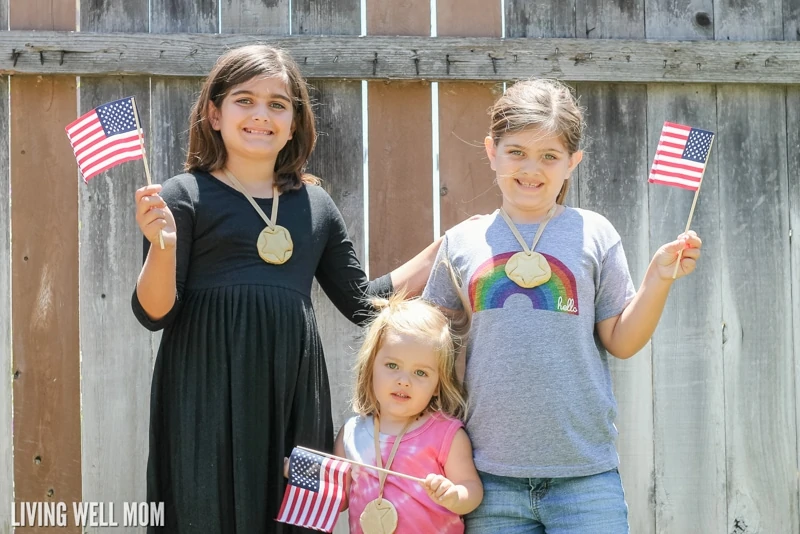 Celebrate the Olympics by making fun DIY Salt Dough Olympic Medals with your kids! They’re a fun craft for children of all ages and they’ll love wearing their very own gold medals as you watch favorite athletes compete! 