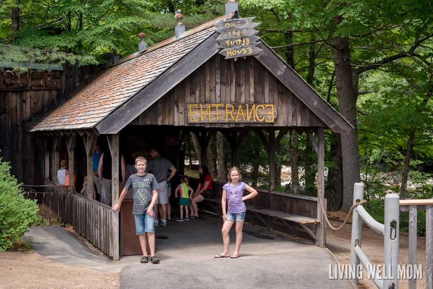 With a little history and a lot of fun, the whole family will have an unforgettable time at Clark's Trading Post in Lincoln, New Hampshire. There's a steam locomotive train ride, live black bear show, water raft ride, the Wolfman, a Mystical Mansion, and so much more! Read our family's review here: