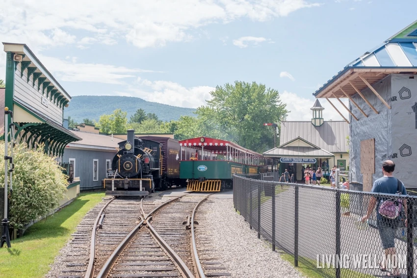 With a little history and a lot of fun, the whole family will have an unforgettable time at Clark's Trading Post in Lincoln, New Hampshire. There's a steam locomotive train ride, live black bear show, water raft ride, the Wolfman, a Mystical Mansion, and so much more! Read our family's review here: