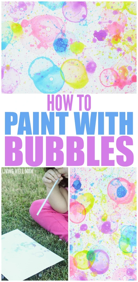 Bubble Painting: Colorful Craft for Kids - Typically Simple