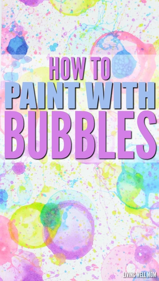 how to paint with bubbles for kids
